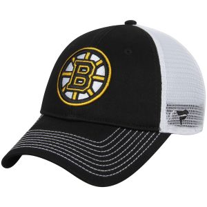 Boston Bruins Black Core Trucker Adjustable Snapback Hat