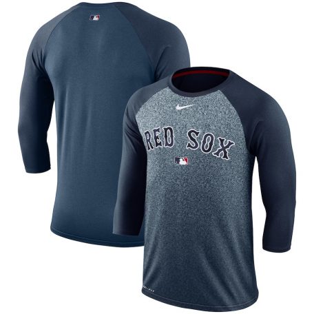 Boston Red Sox Nike Authentic Collection Legend 3/4-Sleeve Raglan ...