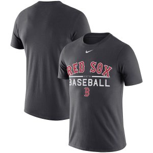 Boston Red Sox Nike Practice Performance T-Shirt – Anthracite