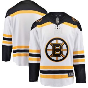 Fanatics Branded Boston Bruins White Breakaway Away Jersey