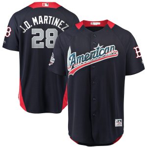 J.D. Martinez American League Majestic 2018 MLB All-Star Game Home Run Derby Player Jersey – Navy