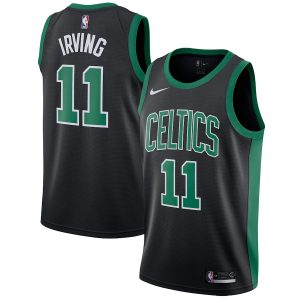 Men’s Boston Celtics Kyrie Irving Nike Black Swingman Jersey Statement Edition