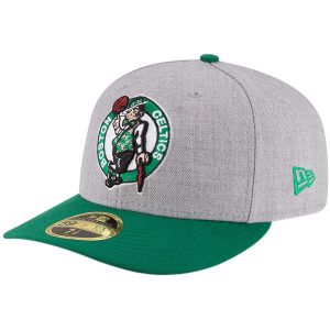 Men’s Boston Celtics New Era Heathered Gray/Kelly Green Two-Tone Low Profile 59FIFTY Fitted Hat