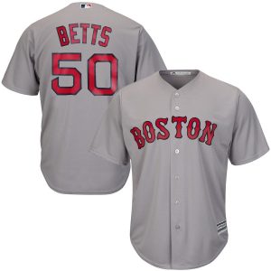 Mookie Betts Boston Red Sox Majestic Cool Base Player Jersey – Gray