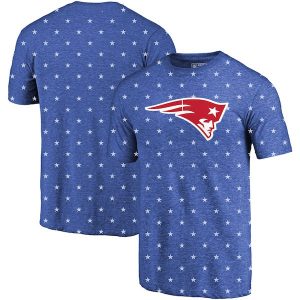 NFL Pro Line by Fanatics Branded New England Patriots Royal Star Spangled T-Shirt