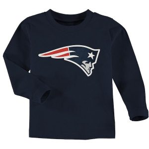 New England Patriots Toddler Team Logo Long Sleeve T-Shirt – Navy Blue
