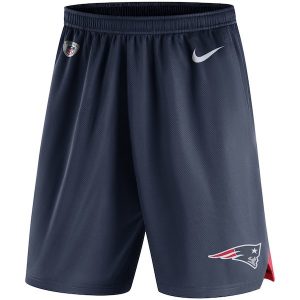 Nike New England Patriots Navy Sideline Knit Performance Shorts