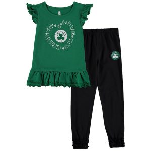 Preschool Boston Celtics Kelly Green Love Ruffle Pant and T-Shirt Set