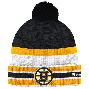 Reebok Boston Bruins Black/Gold Center Ice Cuffed Knit Hat