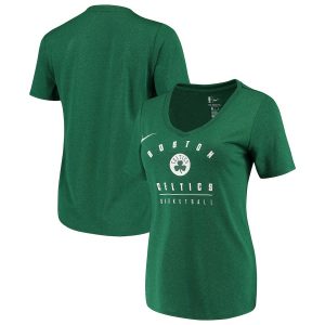 Women’s Boston Celtics Nike Kelly Green Team Name Performance V-Neck T-Shirt