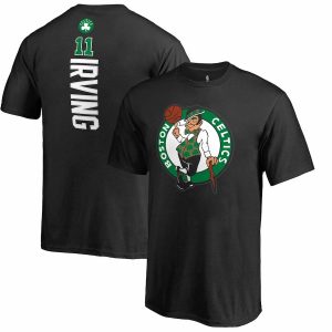 Youth Boston Celtics Kyrie Irving Fanatics Branded Black Backer Name and Number T-Shirt
