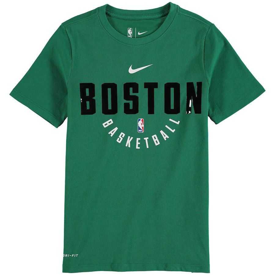 Youth Boston Celtics Nike Kelly Green Elite Practice Performance T ...