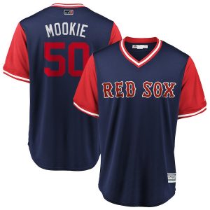 Mookie Betts “Mookie” Boston Red Sox Majestic 2018 Players’ Weekend Cool Base Jersey – Navy/Red