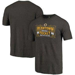 Boston Bruins Black Hometown Collection Tri-Blend T-Shirt