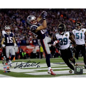 Danny Amendola New England Patriots Signed 2018 AFC Championship Game Game Winning TD 8×10 Photograph