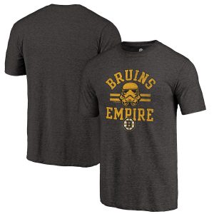 Fanatics Branded Boston Bruins Black Star Wars Empire Tri-Blend T-Shirt