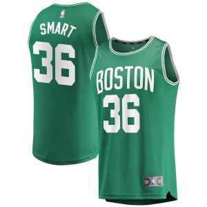 Marcus Smart Boston Celtics Fanatics Branded Youth Fast Break Replica Jersey Green – Icon Edition