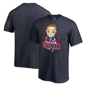 NFL Pro Line Julian Edelman New England Patriots Youth Navy Emoji Player T-Shirt