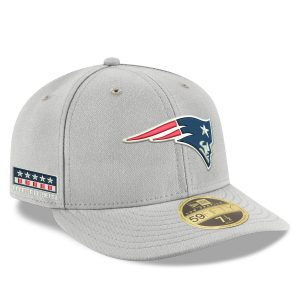 New Era New England Patriots Gray Crafted in the USA Low Profile 59FIFTY Fitted Hat
