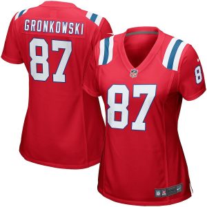 Nike Rob Gronkowski New England Patriots Women’s Red Game Jersey