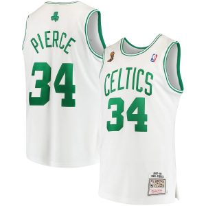 Paul Pierce Boston Celtics Mitchell & Ness Home 2007/08 Hardwood Classics Authentic Jersey – White